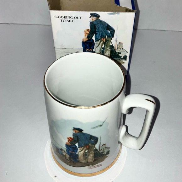 Norman Rockwell’s 1985 3 Porcelain Tankards Long John Silvers Collectibles VTG - Picture 8 of 16